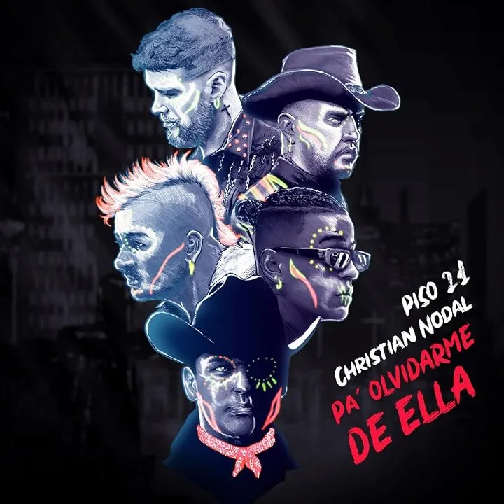 Cartel de Piso 21 & Christian Nodal: Pa' olvidarme de ella